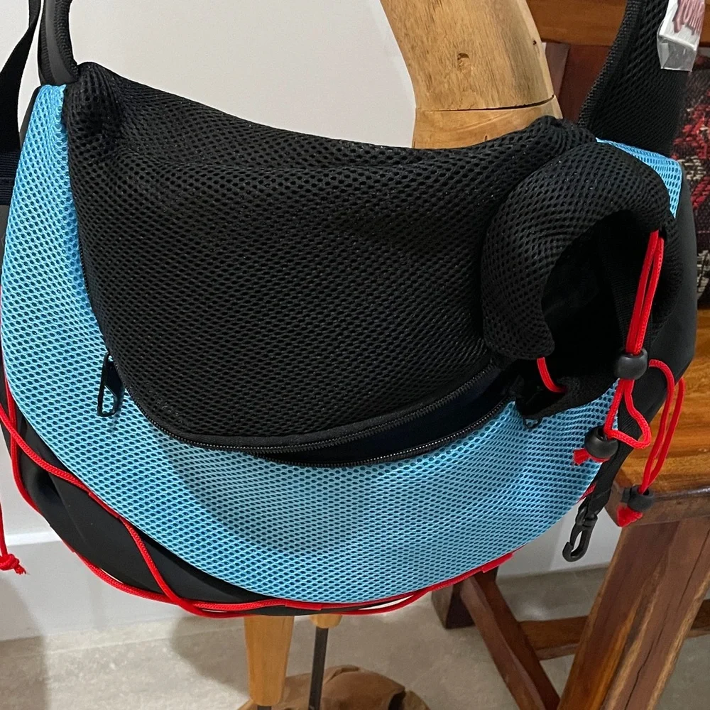Stylish Black and Blue Lumar dog Bag